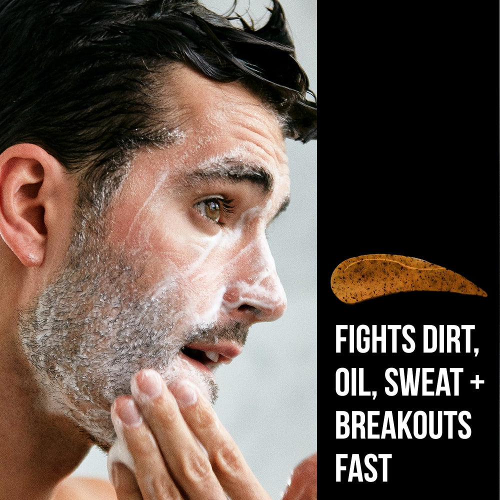 RUGGED & DAPPER Daily Power Scrub, aplicación en ducha para limpieza profunda