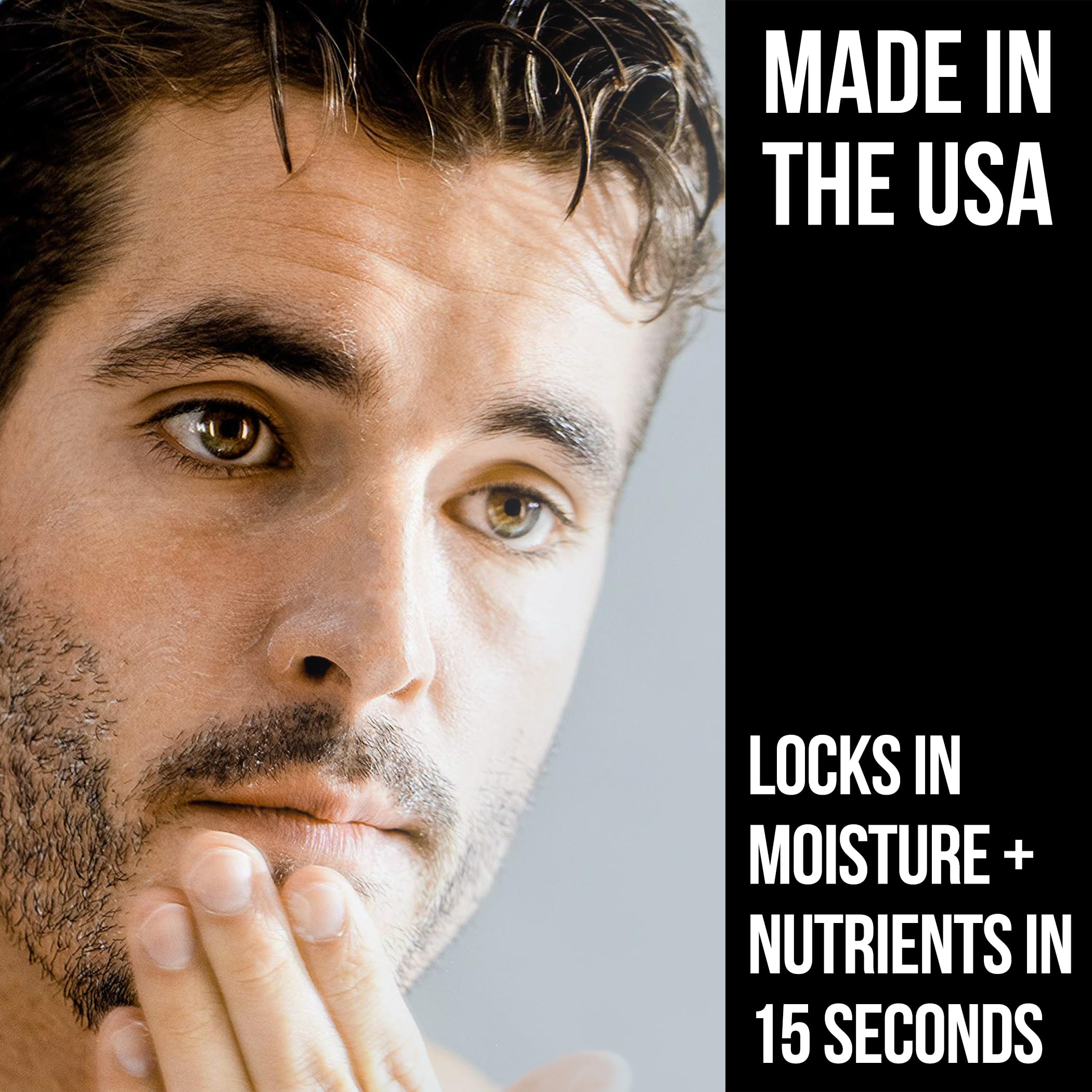 RUGGED & DAPPER ingredientes naturales: aloe y jojoba para piel suave y nutrida.