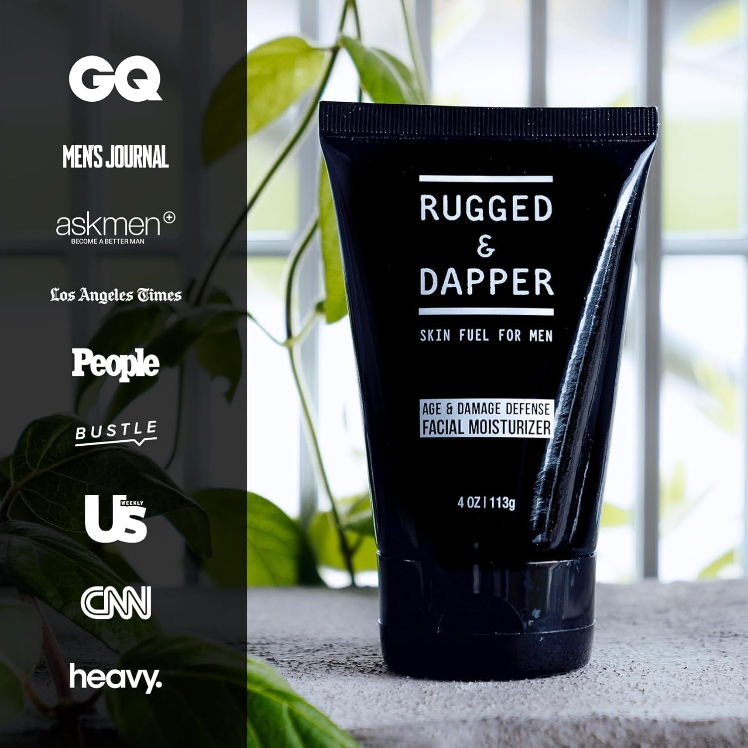 RUGGED & DAPPER sin perfume: crema facial apta para piel sensible.