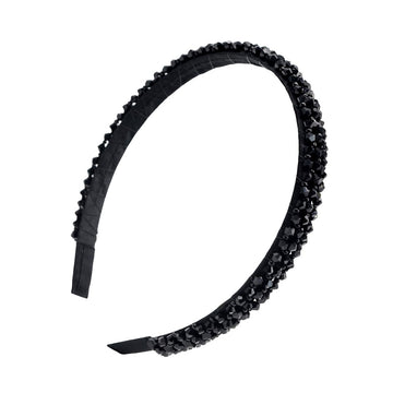 Diadema Ruihfas con brillos de cristales en 4 filas para estilos elegantes.