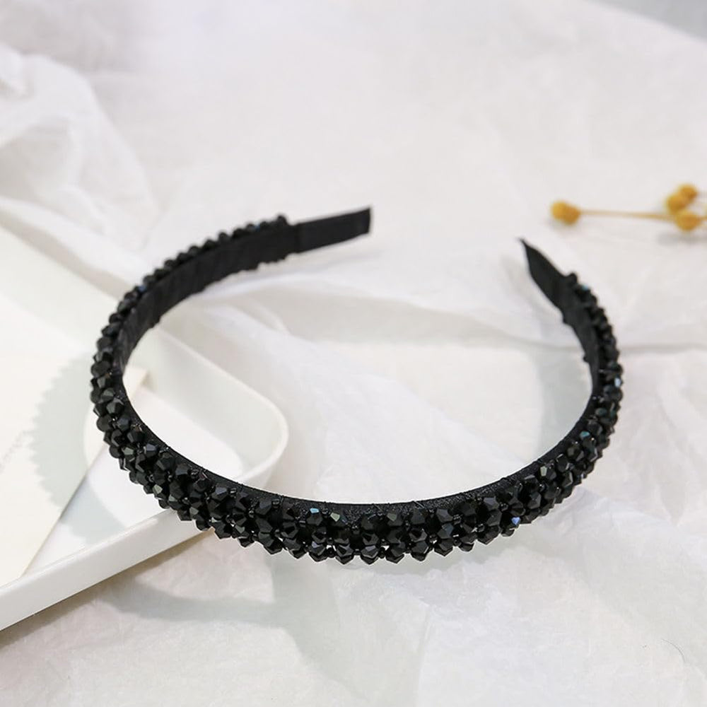Ruihfas diadema cuentas brillantes y resina para acabado único.