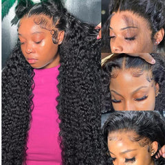 Rumdiku lace front con onda profunda para volumen natural.