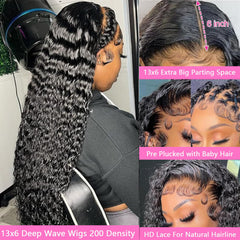 Rumdiku lace front transparente 13x6, aspecto natural y raya amplia.