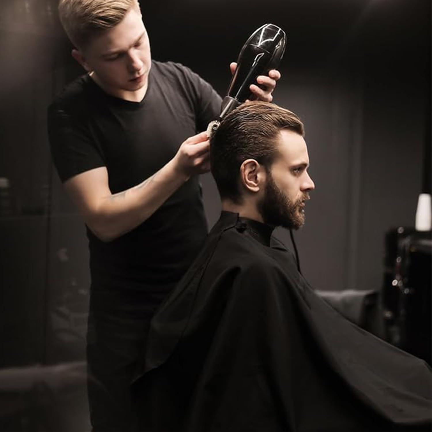 Run Pmy capa barbero uso profesional y hogar.