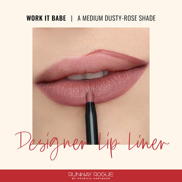 Runway Rogue delineador labial Work It Babe con acabado mate y pigmentación equilibrada.