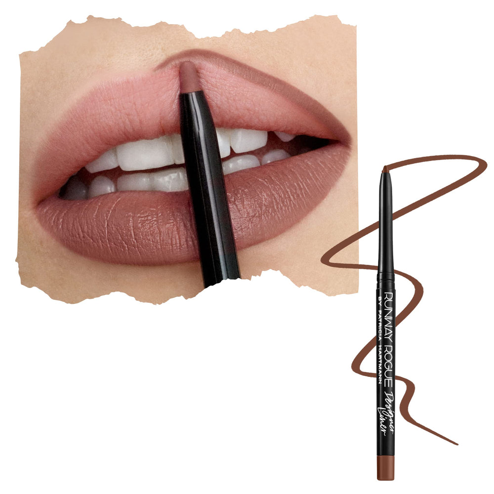 Runway Rogue delineador-labios mochas suave Trendsetter, definición precisa y acabado mate