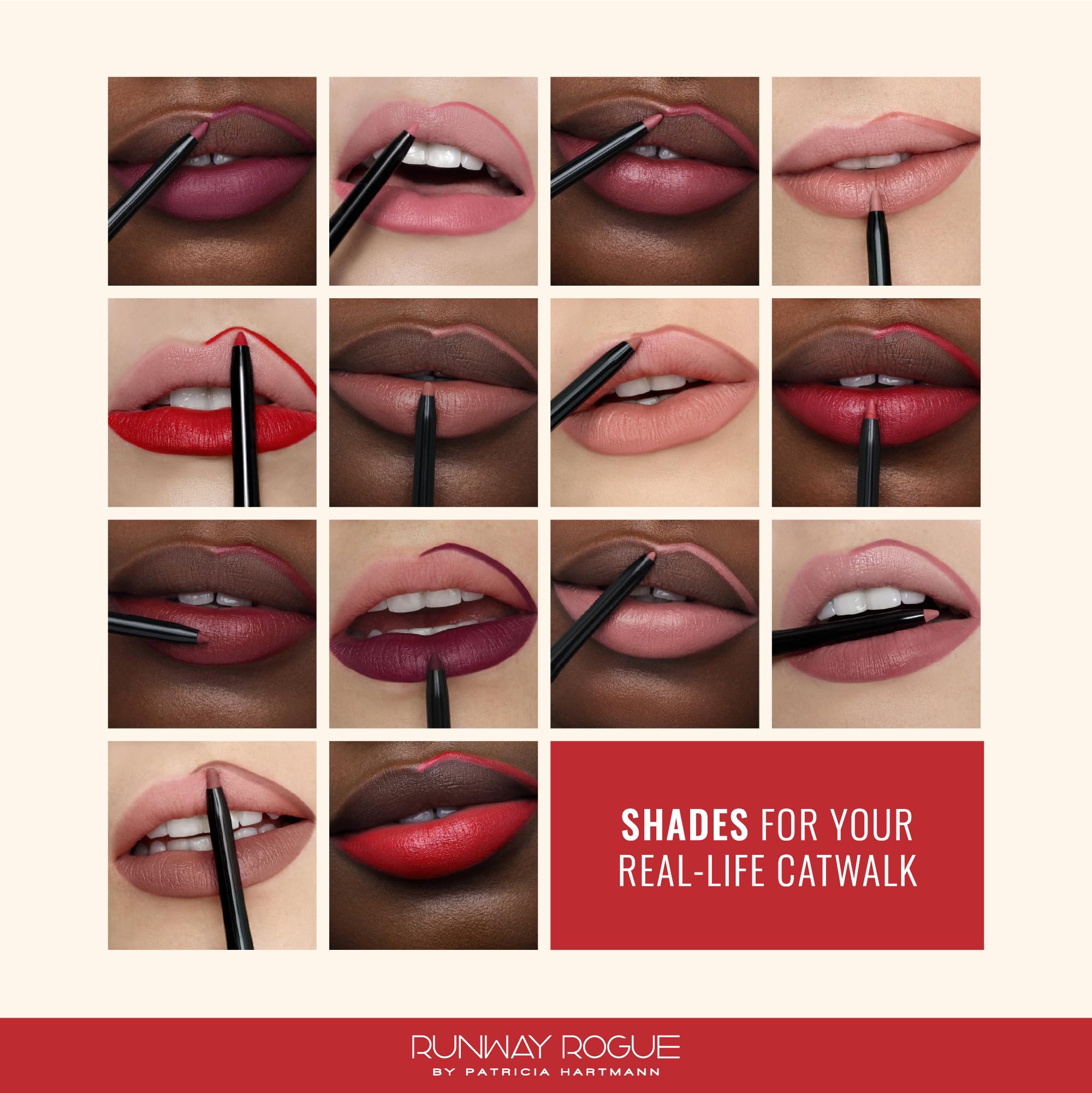 Runway Rogue delineador-labios uso profesional para definición precisa