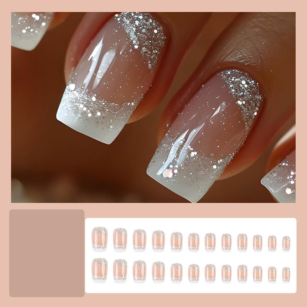 RUOKEXIN uñas postizas con acabado natural para uso prolongado.
