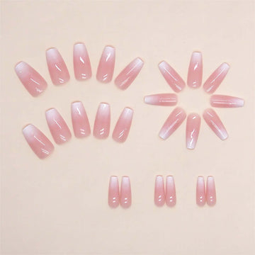 RUOKEXIN uñas postizas en forma ataúd para uñas largas.
