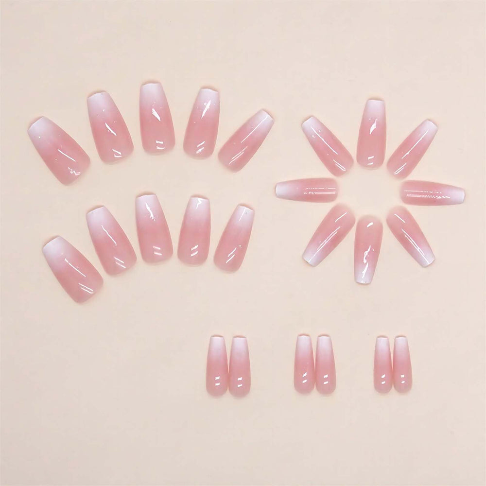 RUOKEXIN uñas postizas en forma ataúd para uñas largas.