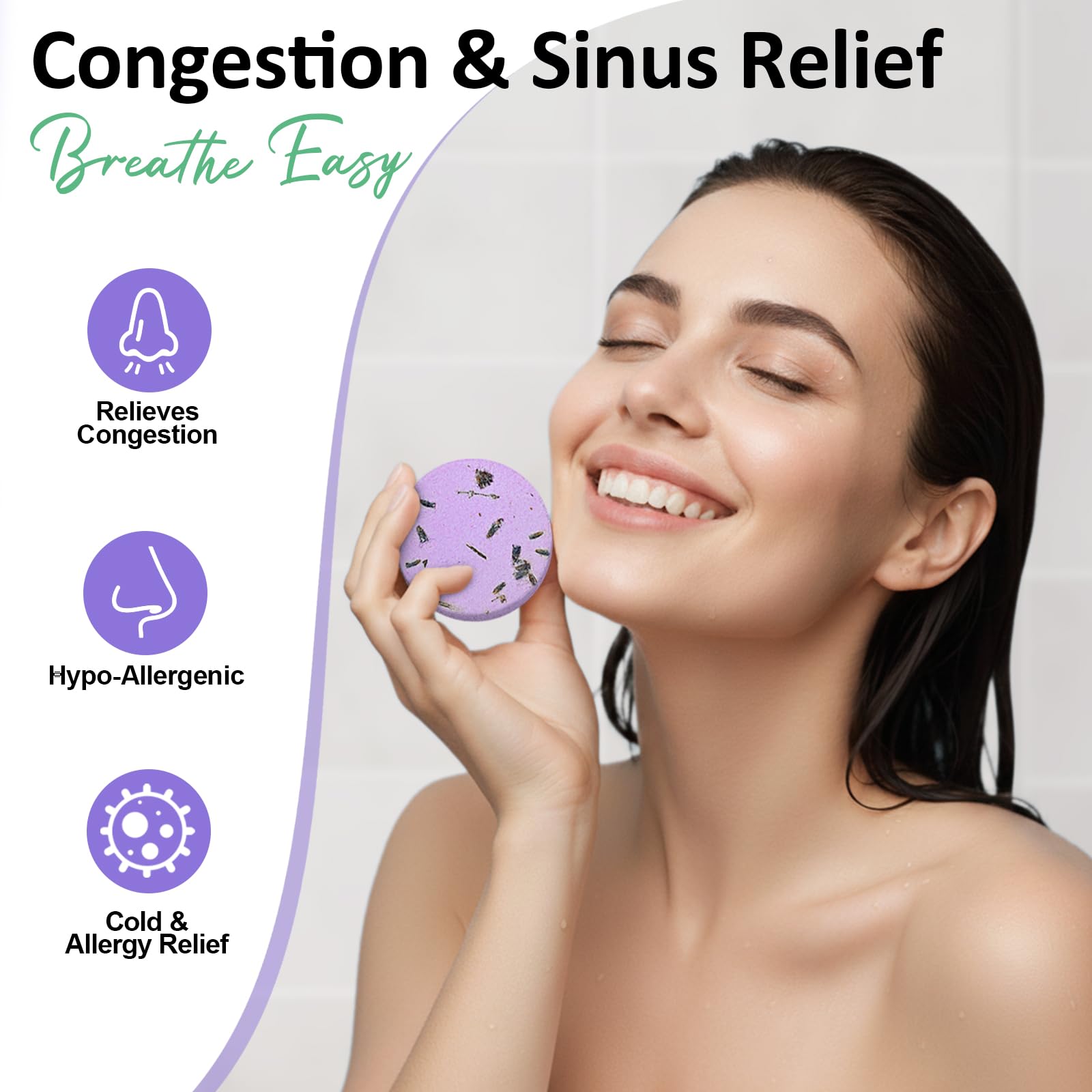 RUSEMLE aroma eucalipto-menta para ducha, ayuda a despejar y revitalizar