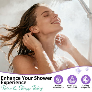 RUSEMLE aroma menta para ducha, sensación fresca que estimula el ánimo