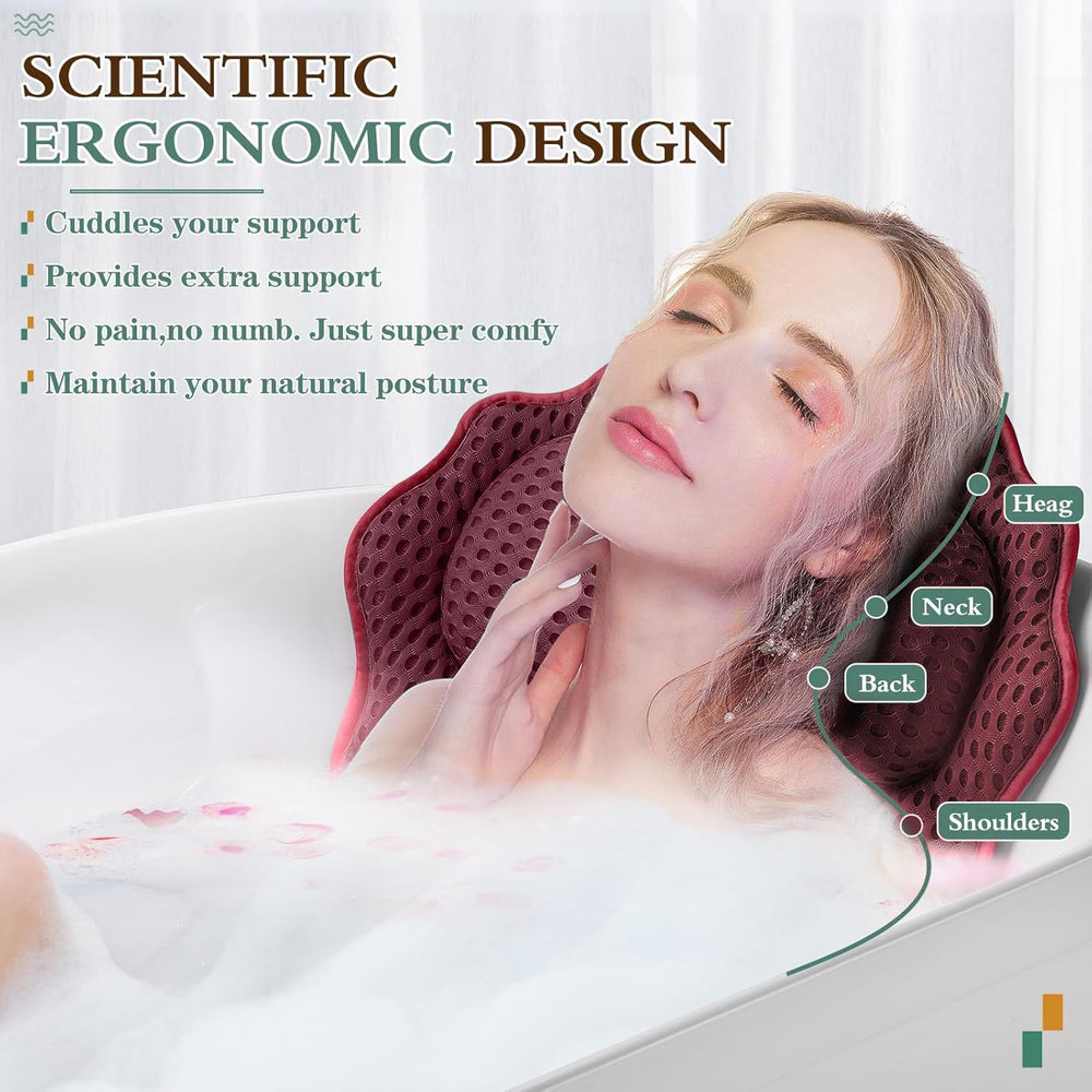 Detalle de diseño ergonómico de RUVINCE para soporte de cuello y hombros.