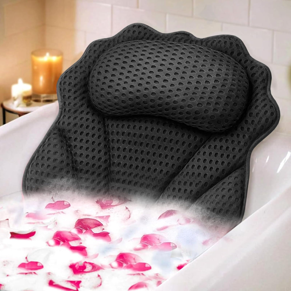RUVINCE almohada de baño ergonómica para cabeza y cuello, confort diario