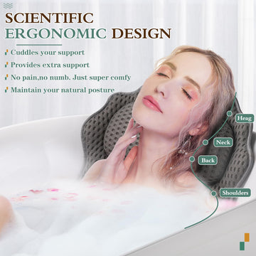 Support tête et cou RUVINCE idéal pour des bains détendus