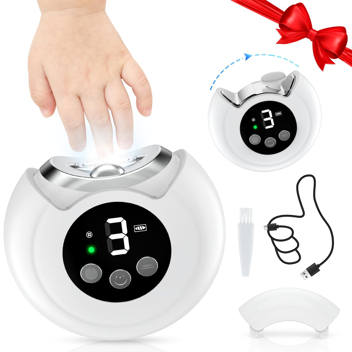 RVDU cortaúñas eléctrico: corte suave para uñas delicadas.