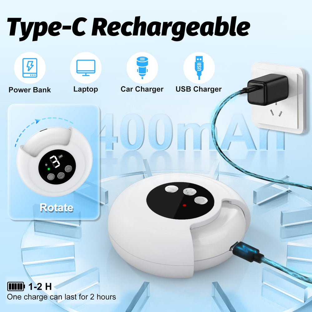 Estuche de almacenamiento incluido para guardar el cortaúñas eléctrico.
