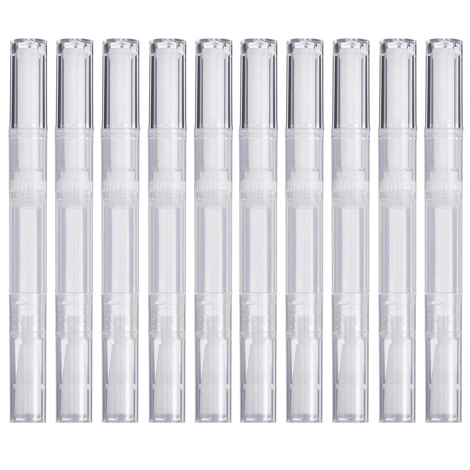 Rvetol conjunto de 10 bolígrafos giratorios transparentes de 3 ml, fácil para repuestos