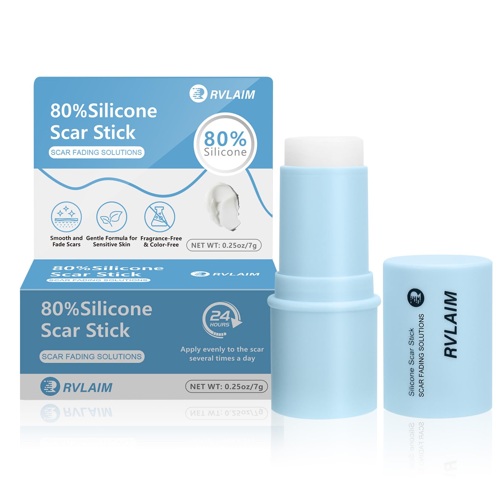 Rvlaim Stick de Silicona, aplicación precisa para cicatrices y suavizado de la piel