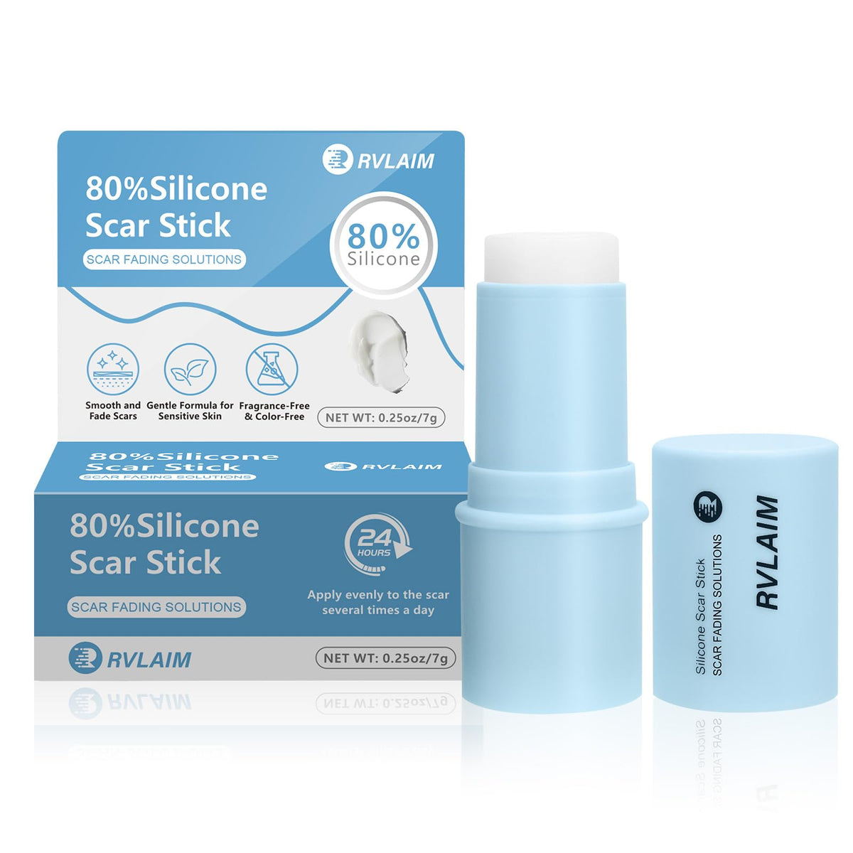 Rvlaim Stick de Silicona, aplicación precisa para cicatrices y suavizado de la piel
