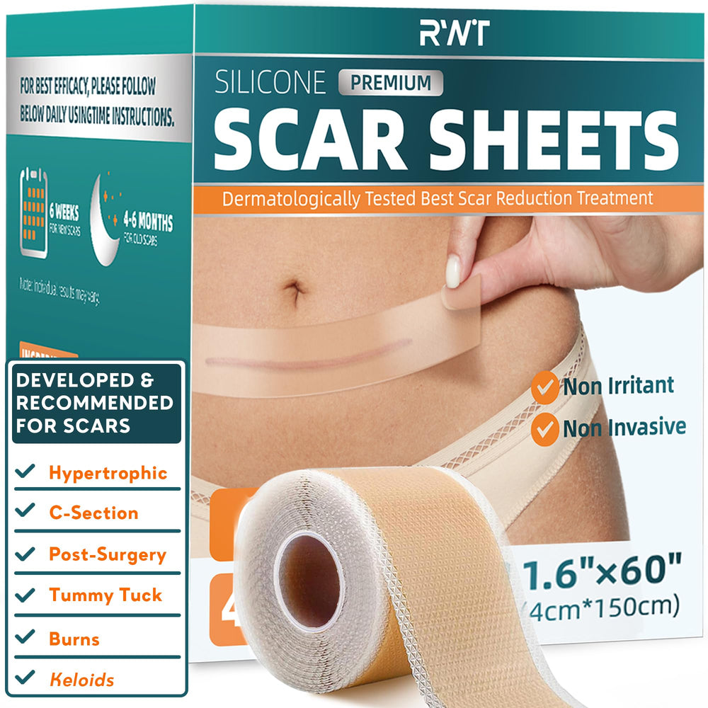 RWT cinta silicona cicatriz, rollo 60 pulgadas, uso cómodo