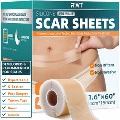 RWT cinta silicona cicatriz, rollo 60 pulgadas, uso cómodo