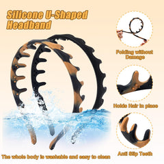 rytopt Zig Zag diadema con dientes, agarre firme para uso diario