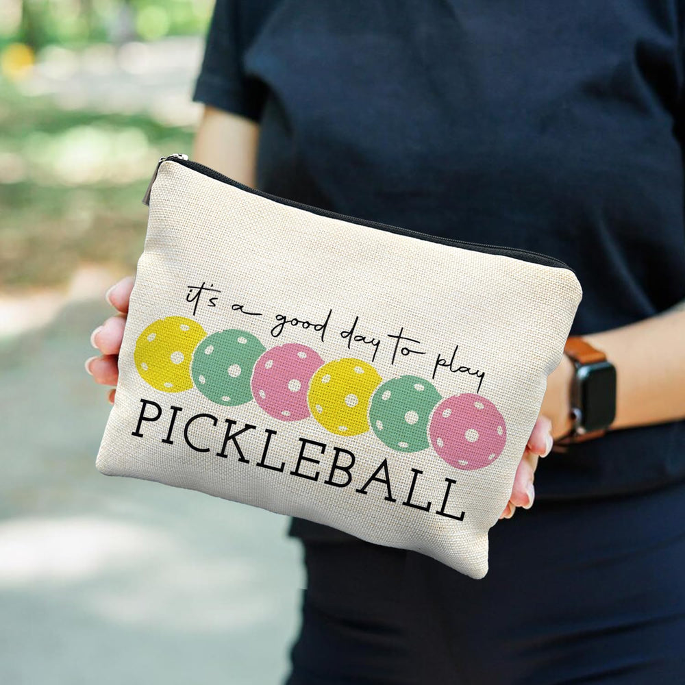 Artesania de calidad RYYCDOI, estuche para cosméticos pickleball con disenos unicos.