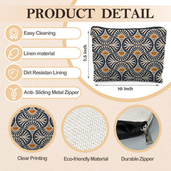 RYYCDOI bolso de maquillaje boho, diseño vibrante para elevar tu rutina diaria.