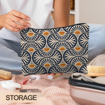RYYCDOI bolso de maquillaje boho, diseño único para uso diario y estilo personal.