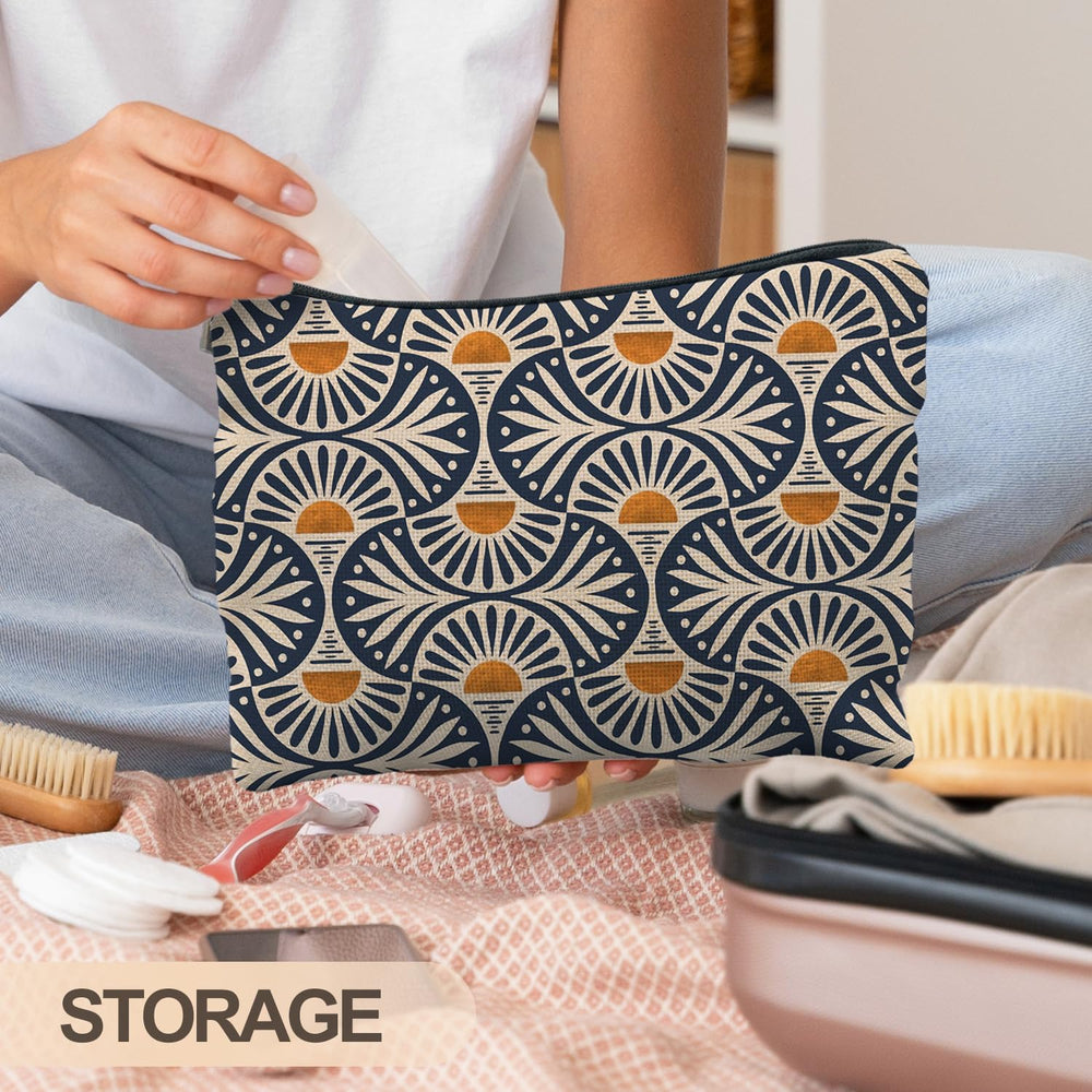 RYYCDOI bolso de maquillaje boho, diseño único para uso diario y estilo personal.