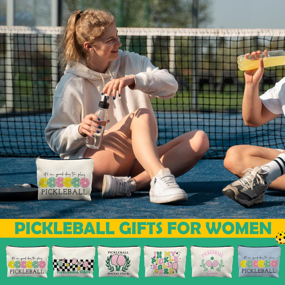 Uso diario con estilo: bolsa cosmética RYYCDOI para pickleball, organizacion sencilla.