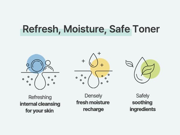 S.NATURE Aqua Oasis Toner aplicado con la mano para hidratación rápida.
