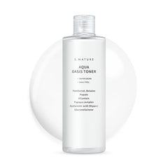 S.NATURE Aqua Oasis Toner en botella para un vertido suave y refrescante.