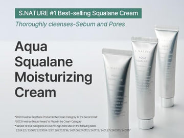 Textura sedosa de S.NATURE AQUA SQUALANE crema para piel suave