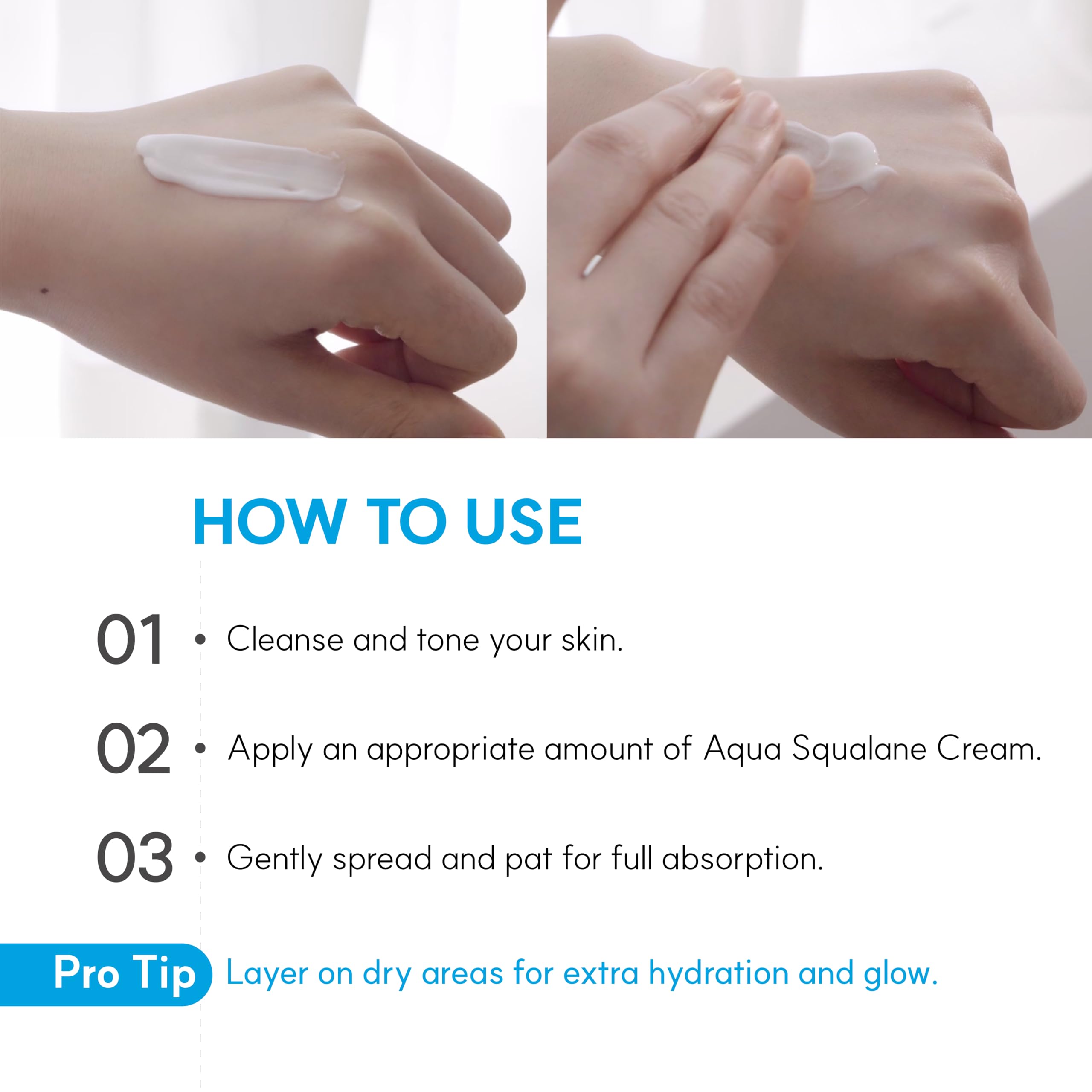 S.NATURE AQUA SQUALANE ingrediente Squalane para suavizar la piel.