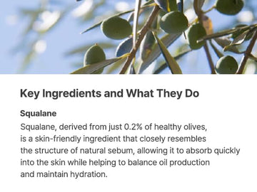 S.NATURE Aqua Squalane Serum, extracto de hamamelis estabilizando poros.