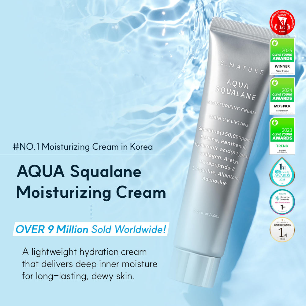 S.NATURE AQUA SQUALANE textura suave de crema para rostro.