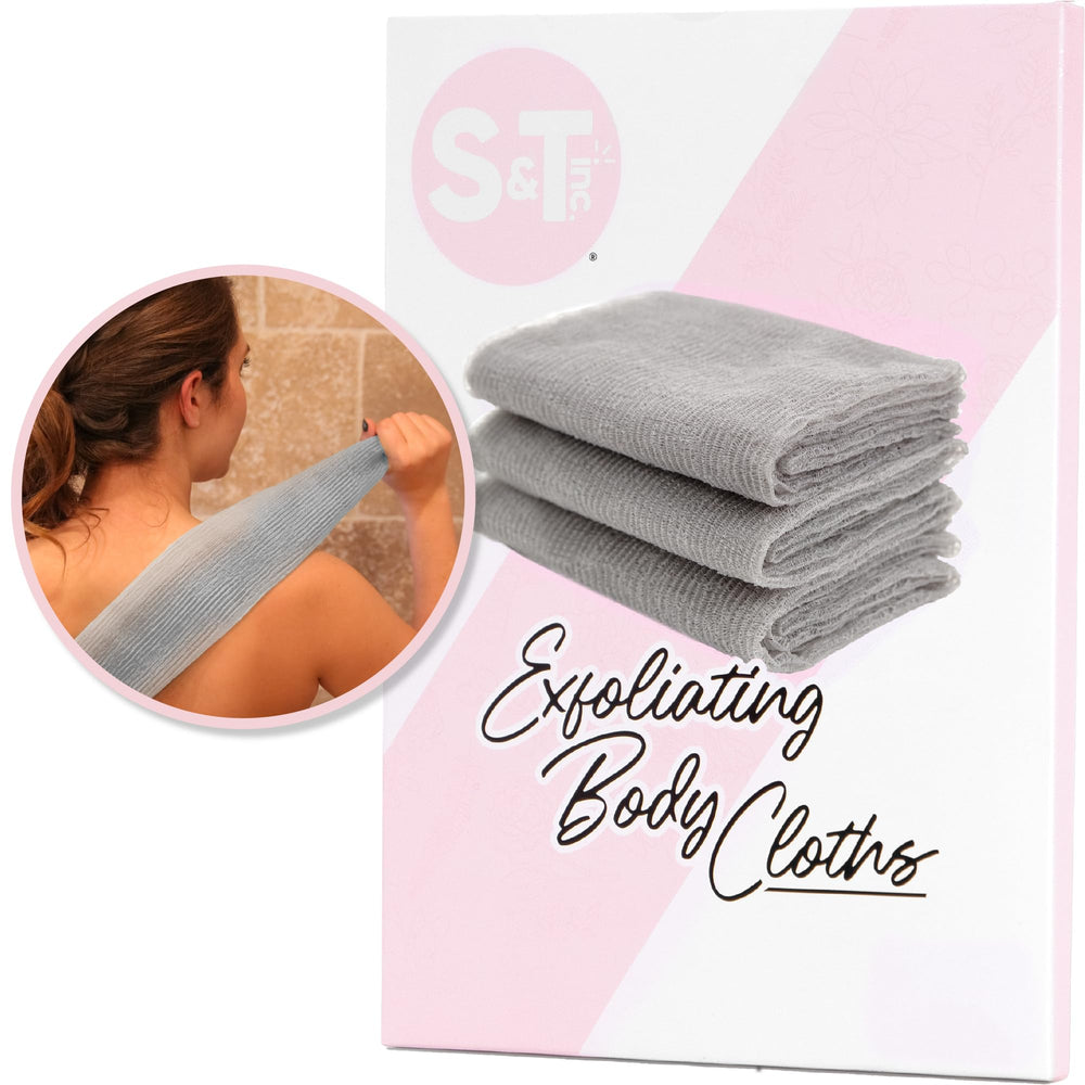 S&T INC. exfoliante de dorso para ducha, facilita la limpieza de áreas difíciles.