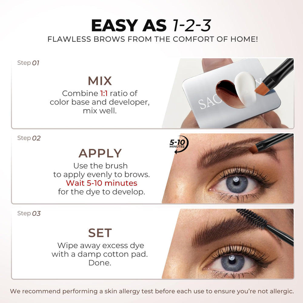 SACE LADY Eyebrow Color Kit hairline pen for natural symmetry
