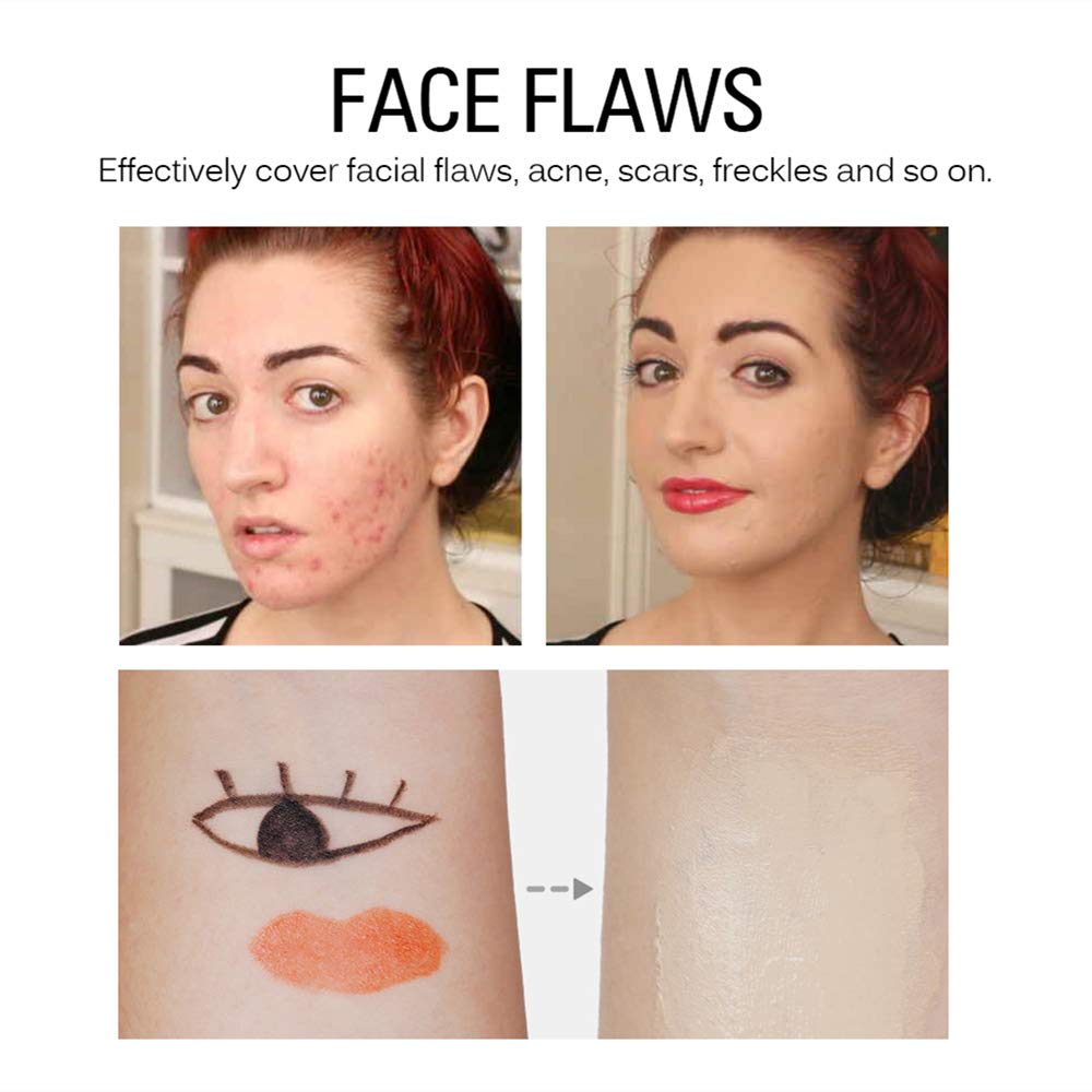 SACE LADY under-eye application demonstrates brightening coverage for dark circles.