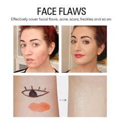 SACE LADY under-eye application demonstrates brightening coverage for dark circles.