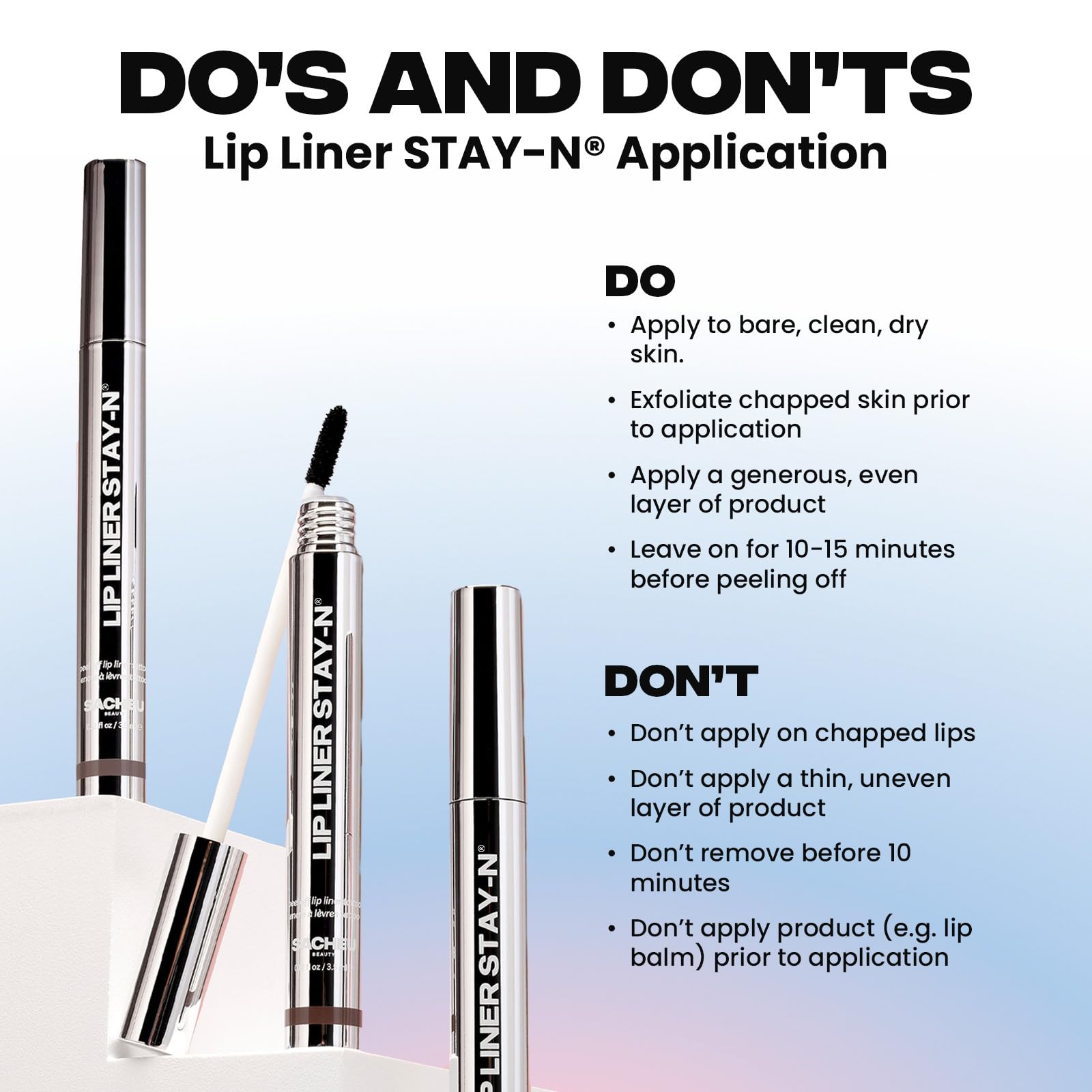 Sacheu delineador labial Stay-N color de larga duración.