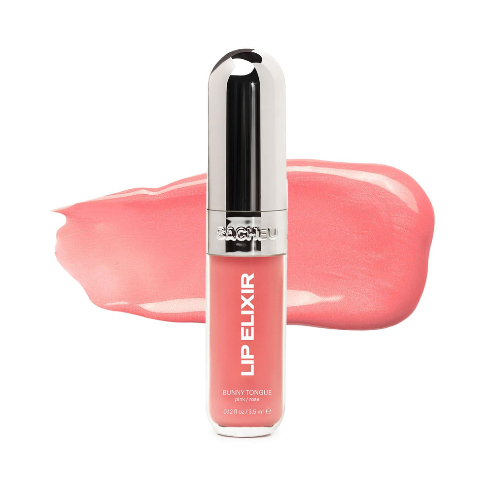Sacheu Elixir de Labios: botella brilla y mantiene labios hidratados.
