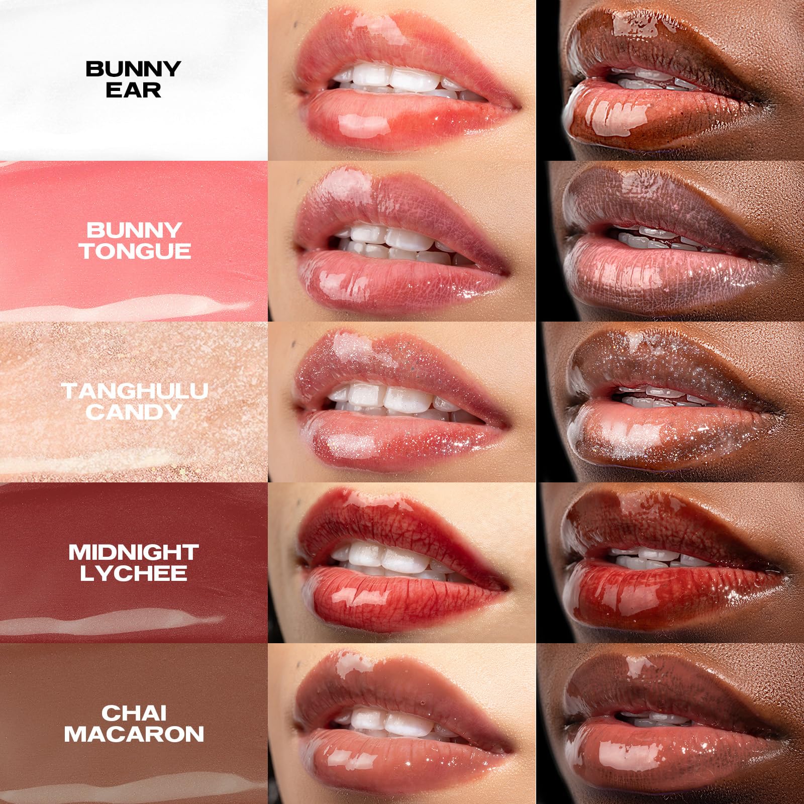 Sacheu Lip Elixir brillo alto para un acabado radiante y cómodo.