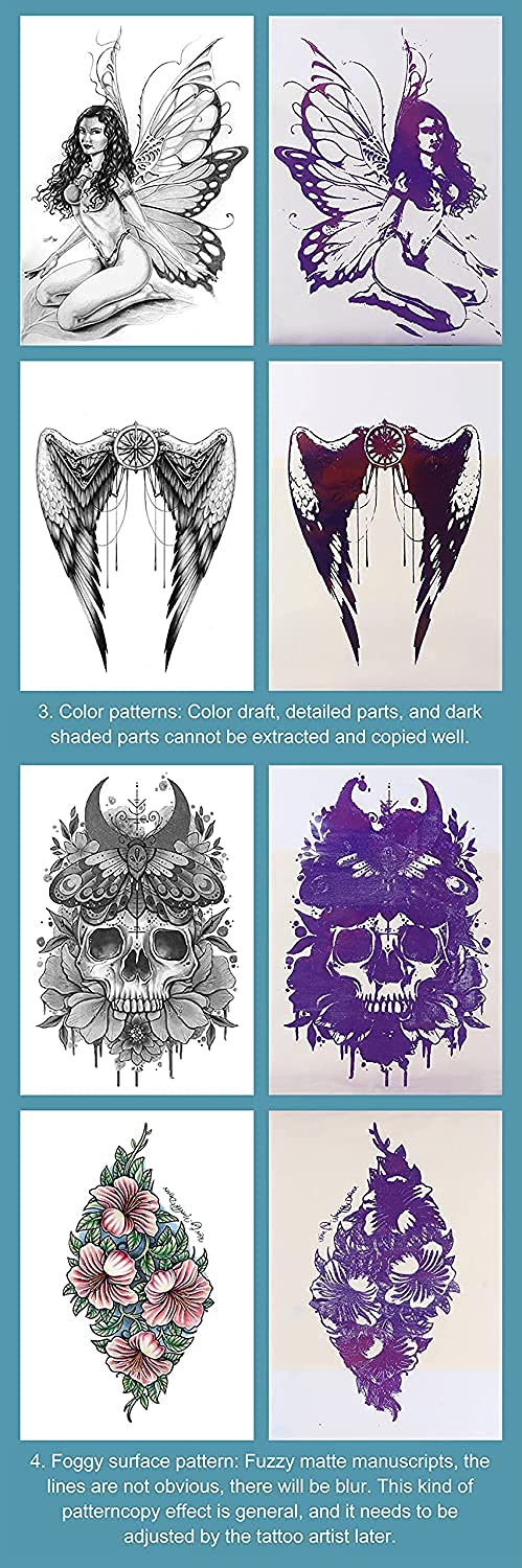 Sacnahe copiadora de tatuaje imprime imágenes nítidas y consistentes.