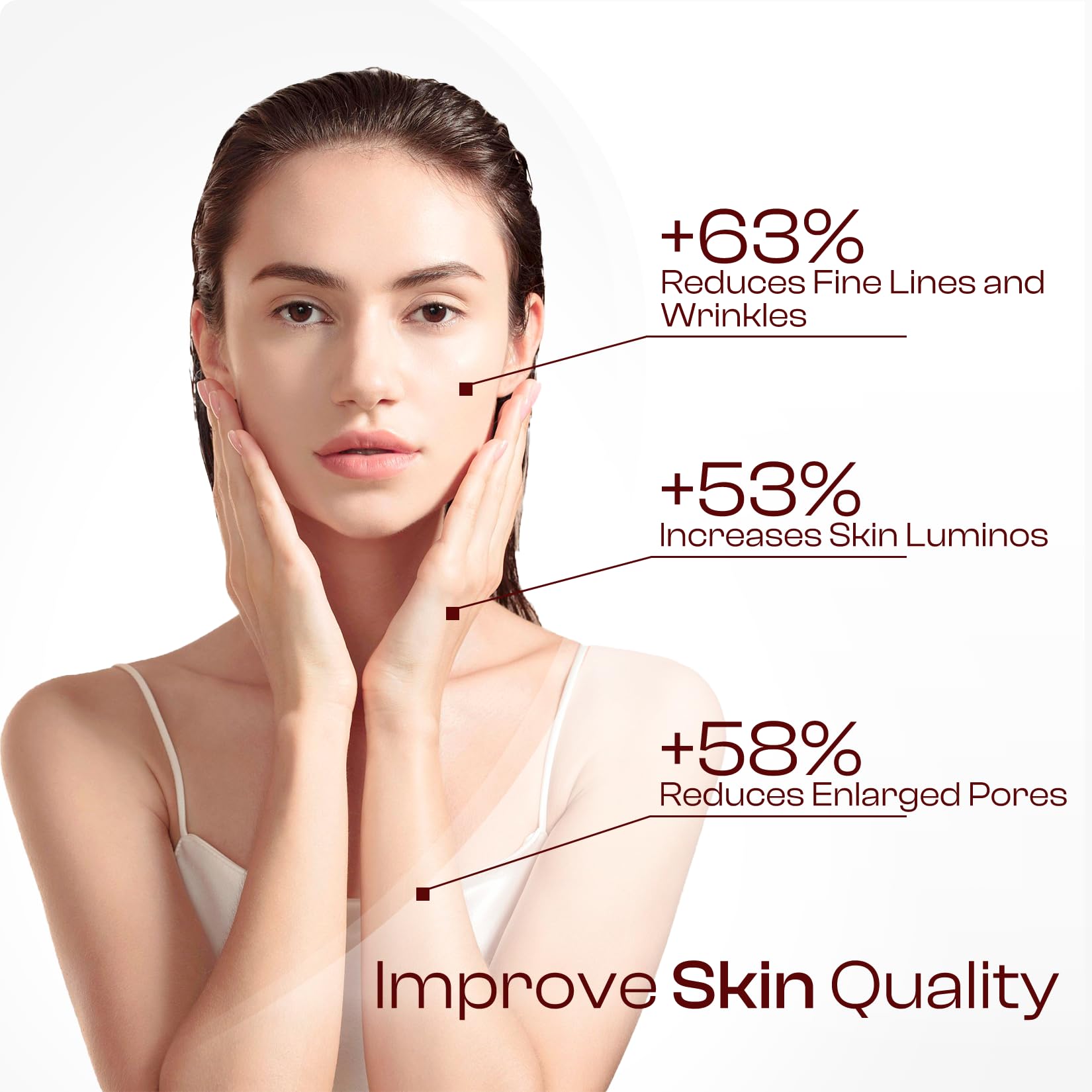SADOWAY tónico glicólico 7% aplicado en rostro mejora la textura.
