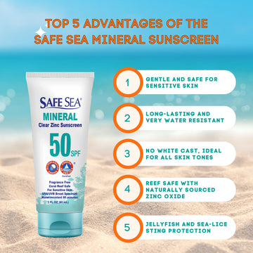 Envase de viaje Safe Sea 60 ml, compacto para llevar