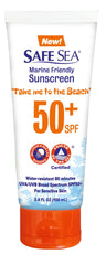 Safe Sea protector solar SPF50 de 100 mililitros para la playa.