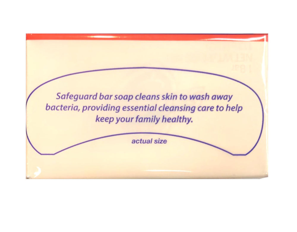 Safeguard Barra antibacterial para lavado de manos frecuente y piel neutra.